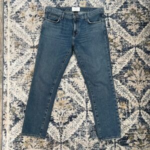 CURRENT/ELLIOTT The Fling Jeans Straight Leg Relaxed Boyfried 28 Mid Rise USA